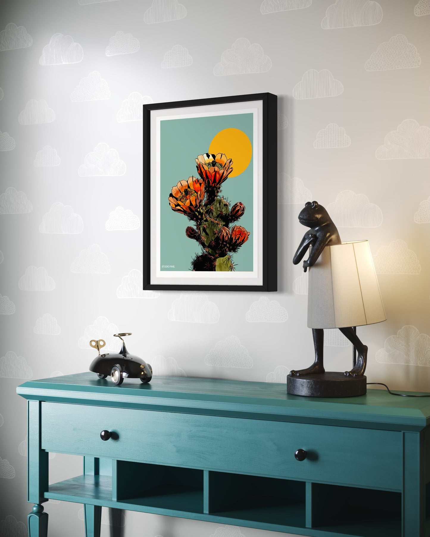 Flowering Cactus Print